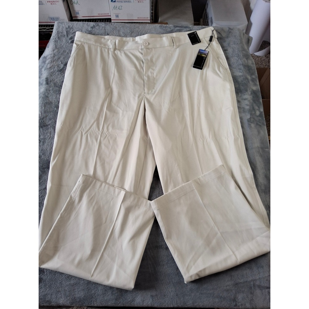 Pebble Beach Mens Performance Golf Pants Khaki Tan‎ 44x32 NWT CC2230